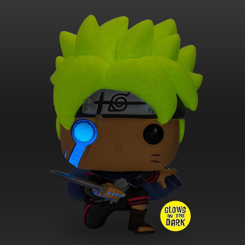 Funko Pop exclusive Boruto with marks glow in the dark